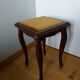 Tabouret bois et velours