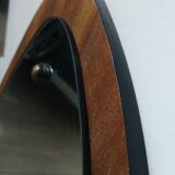 Mirror teak Scandinavian free form 59 x 35 cm