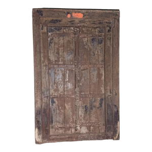 Porte ancienne en bois avec cadre