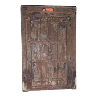 Porte ancienne en bois avec cadre