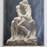 Tirage argentique ancien, "Le baiser de Rodin", 1903, 18 x 24 cm