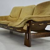 1970s Three Seater leather Sofa , Brazil