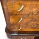 Commode italienne Art déco en ronce de noyer, années 1920