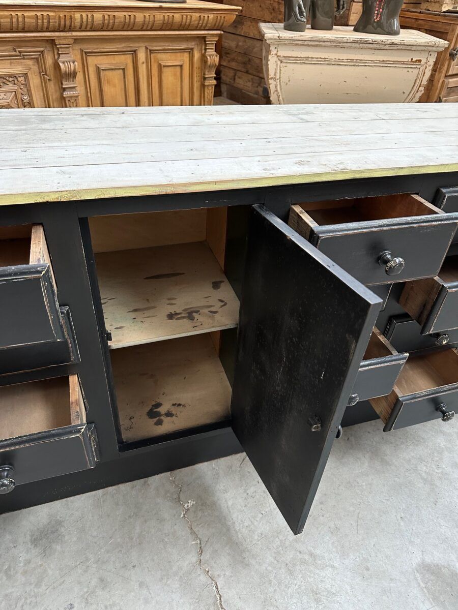 Workshop furniture from the early 20th century.