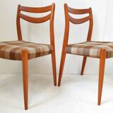 Suite of 6 vintage chairs 1960