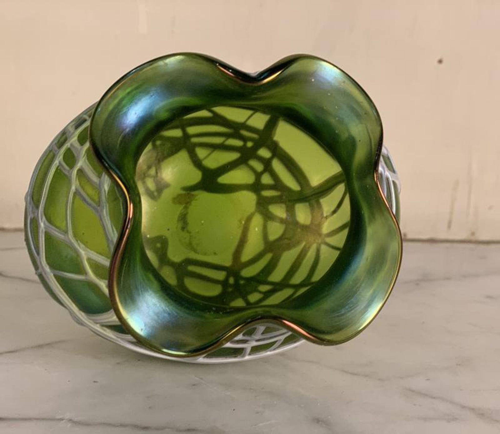 Vase in colored glass