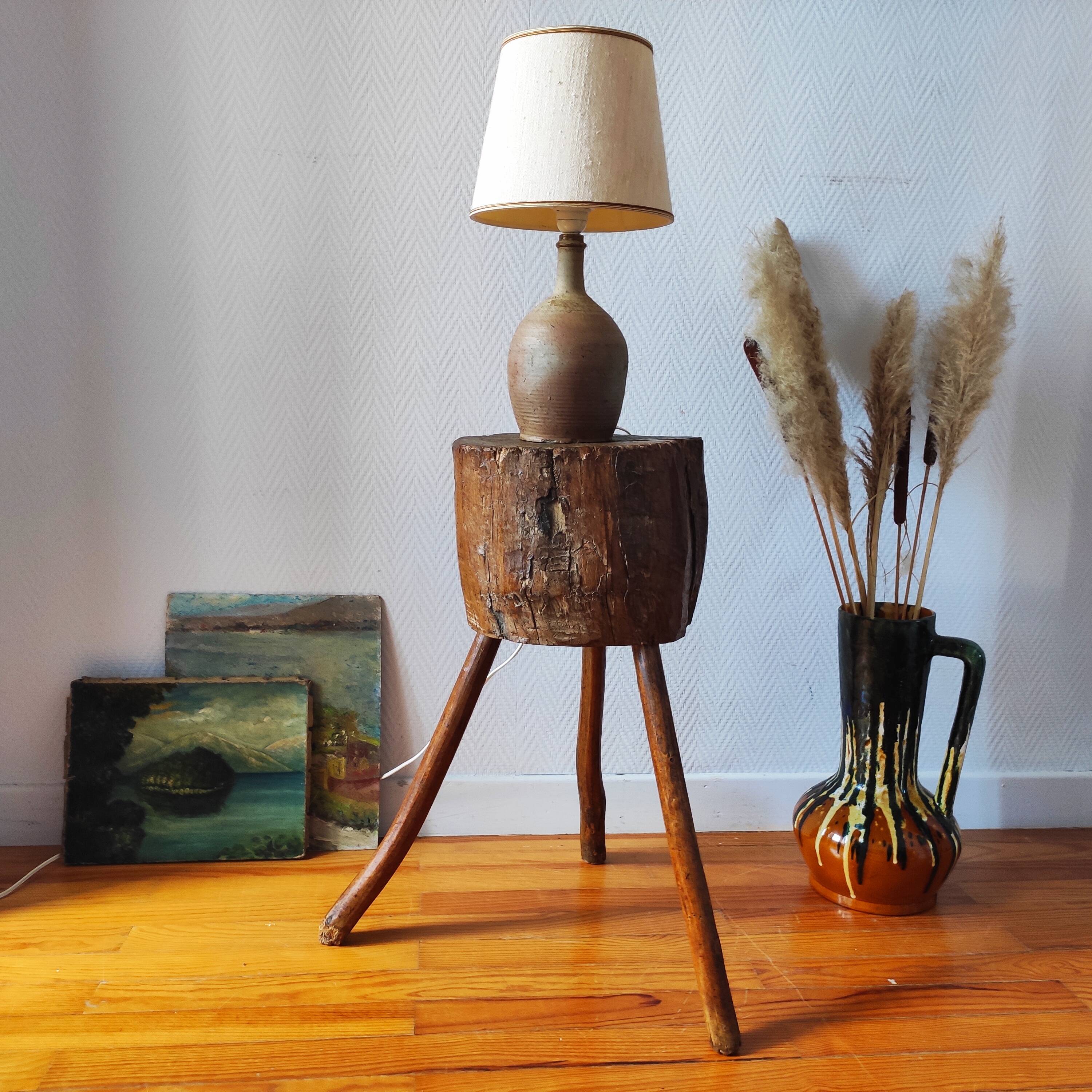 Brutalist popular art stool from Savoy, 1960.
