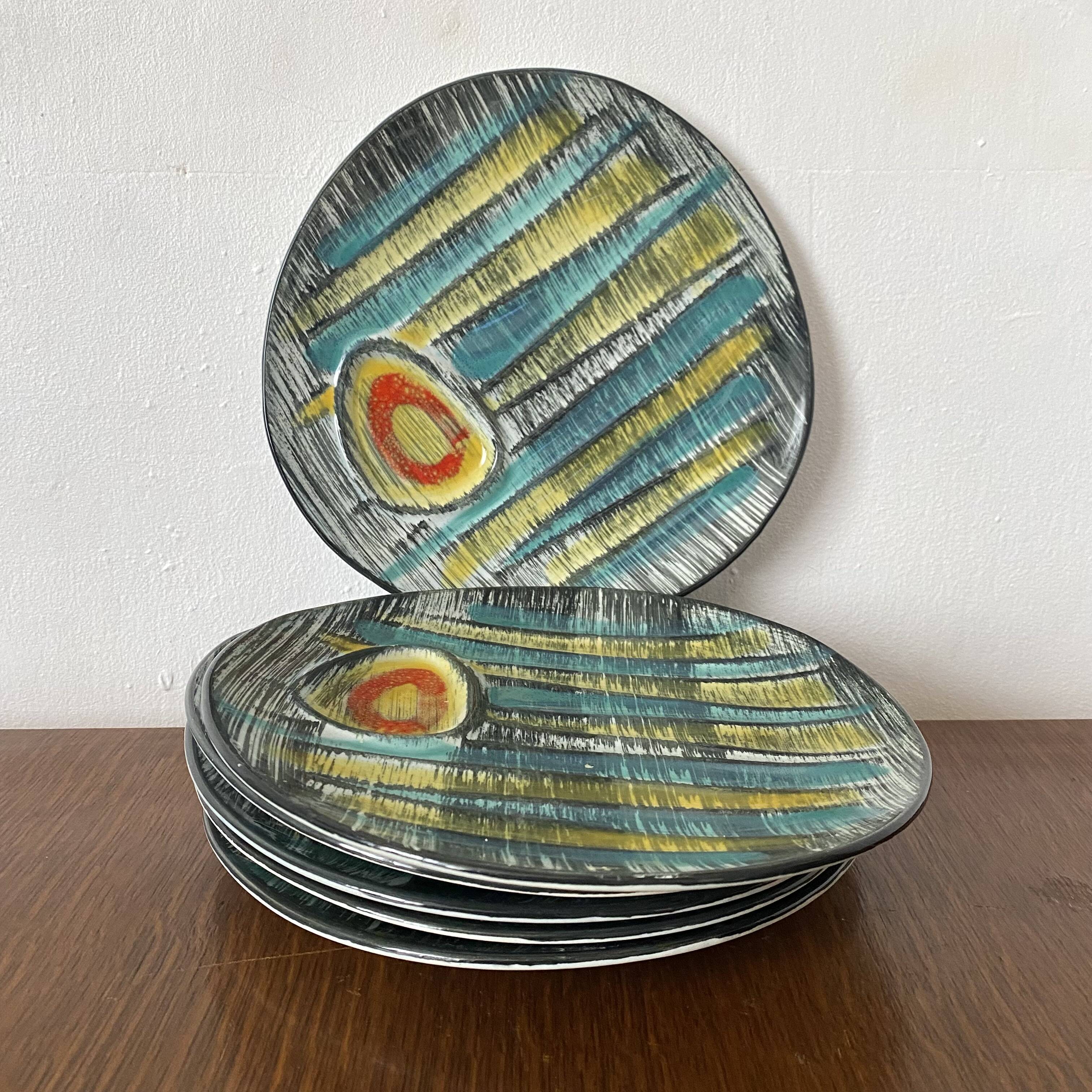 MBFA Pornic designer plates from the 60s