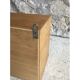 Wall box or shelf in light oak veneer - vintage - 1960
