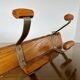 Scandinavian wall coat rack in wood and metal 6 hooks 60s 70s