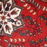 Tapis Vintage Hamadan en Laine, Années 1970, Élégance Florale du Moyen-Orie