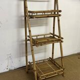 Folding bamboo shelf