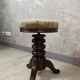 Walnut piano stool
