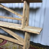 Paire de bancs en sapin aéro gommée