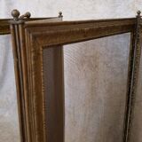 Brass and bronze steel firewall 4 panels XIX°