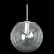 Limburg chrome pendant with clear glass ball, Germany, 1970s
