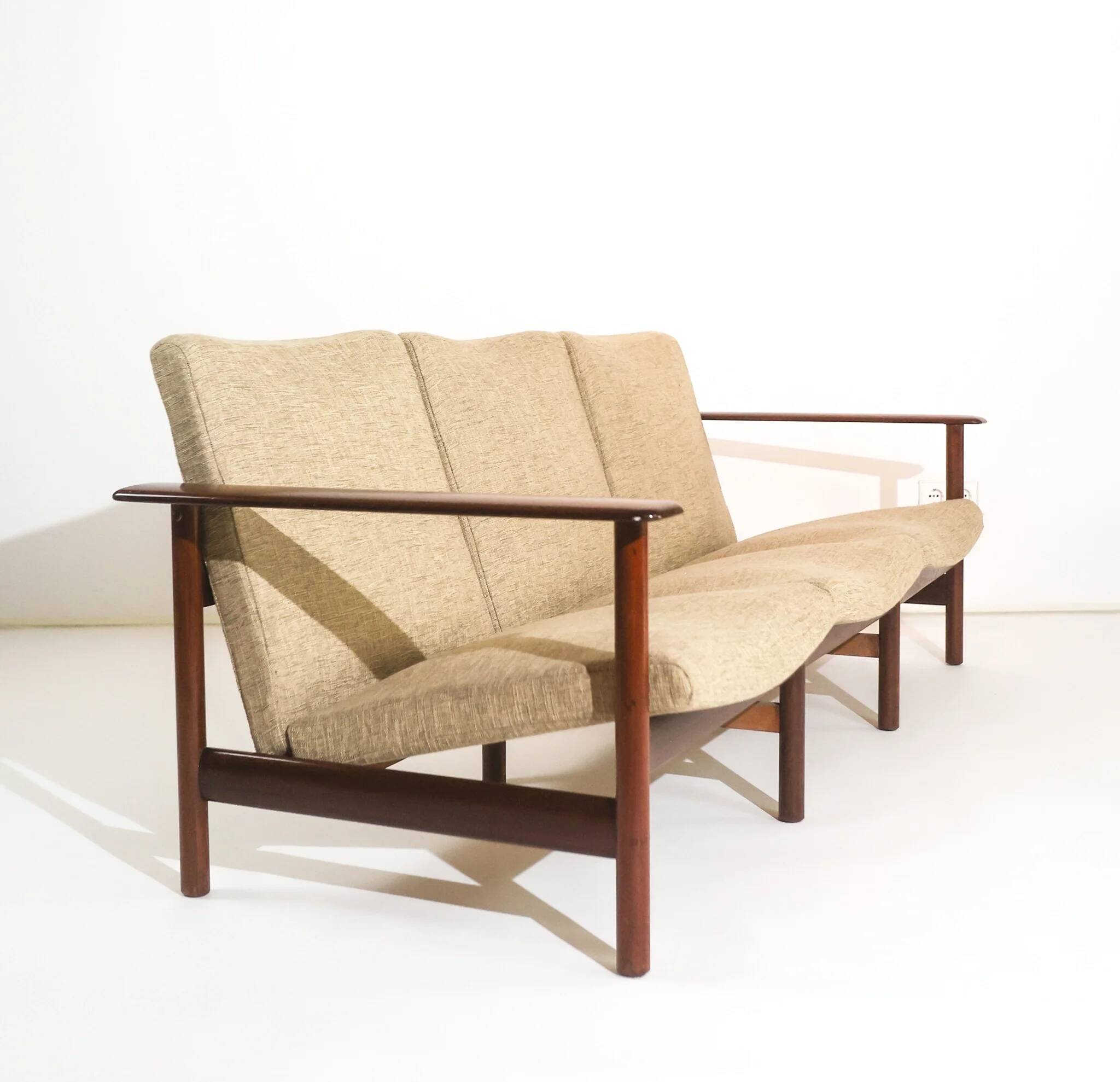 Canapé 3 places par Siège Steiner, France, années 1960