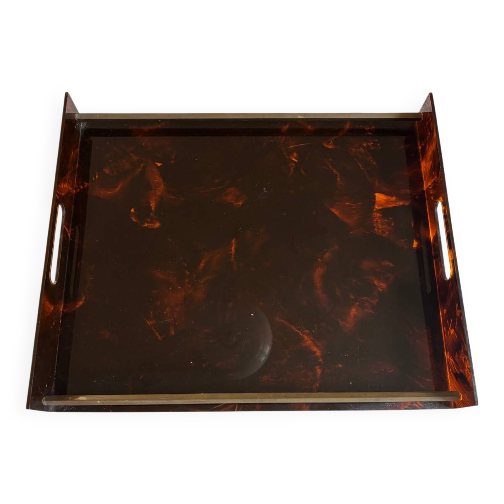 Mercier house tortoiseshell plexiglass plateau