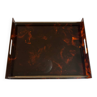 Mercier house tortoiseshell plexiglass plateau
