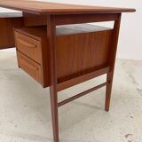 Gunnar Nielsen Teak Desk for Tibergaard, 1960s.