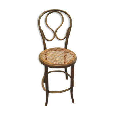 Chaise haute Thonet en bois courbé