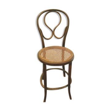 Chaise haute Thonet en bois courbé