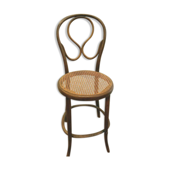 Thonet high chair in curved wood
