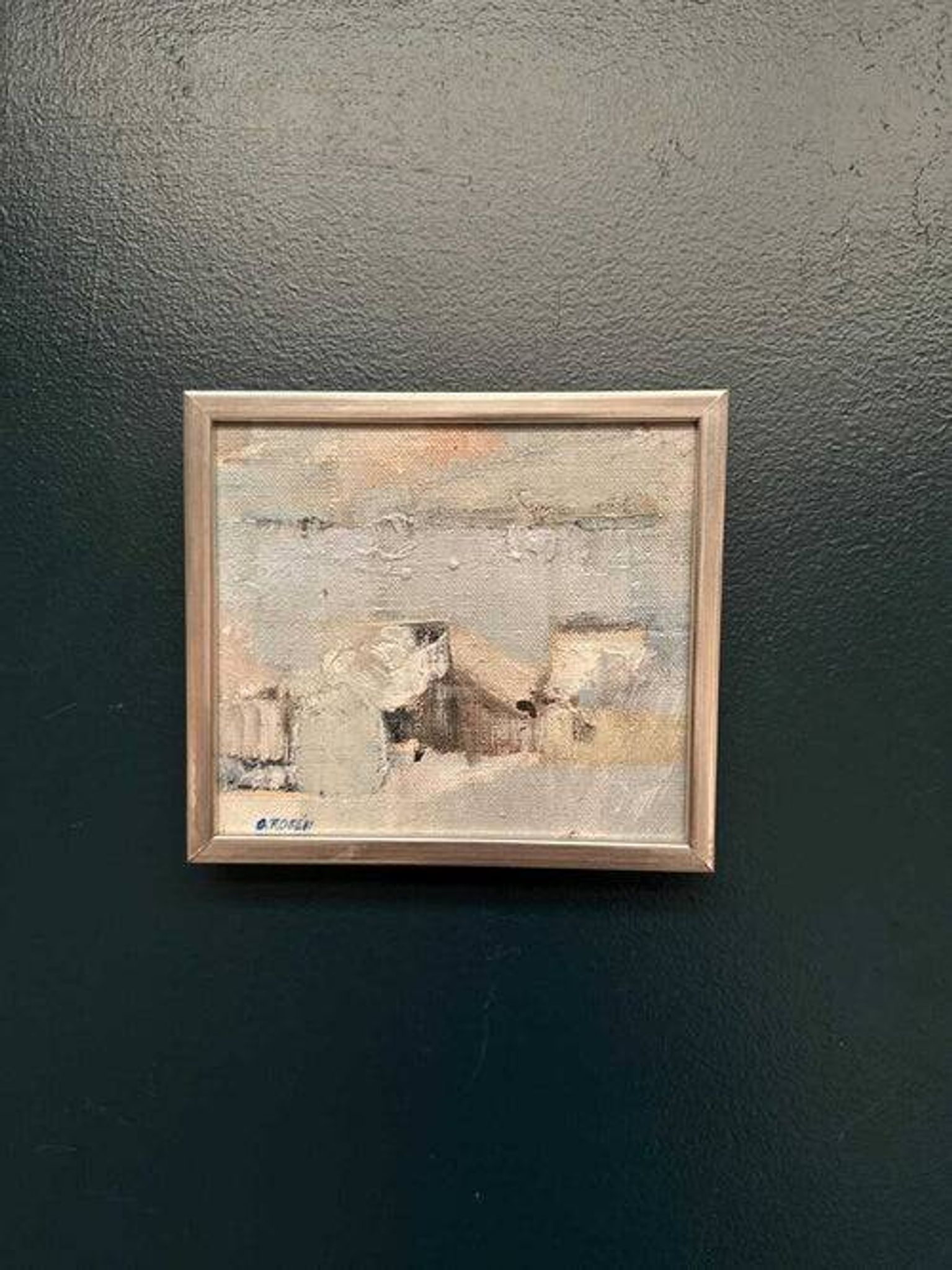 Original Swedish Oil on Board – “Abstract Seascape” by G. Rosén