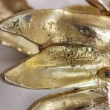 Bronze "sunflower" ashtray. Spain, 1960s.