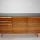 Mid-century upcycled sideboard on high gloss, 1960's