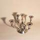 Candelabra 6 branches 50s silver metal