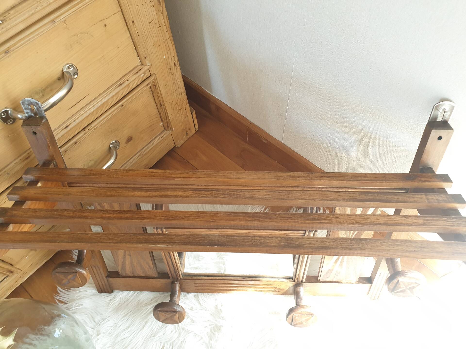 Etagère porte manteau Mural Vintage