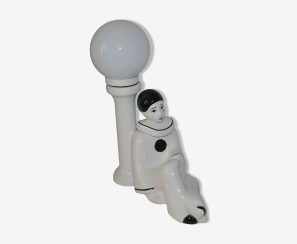 Lampe en céramique, Pierrot, 70's