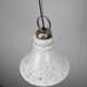 1970s Czechoslovak Adjustable Mid-Century Bell Form Glass Pendant Lamp
