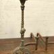 Pair of channels in 20th century chiseled bronze