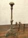 Pair of channels in 20th century chiseled bronze