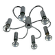 60s 70s Sputnik wall lamp or ceiling lamp by Cosack Leuchten Chrom