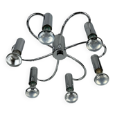 60s 70s Sputnik wall lamp or ceiling lamp by Cosack Leuchten Chrom