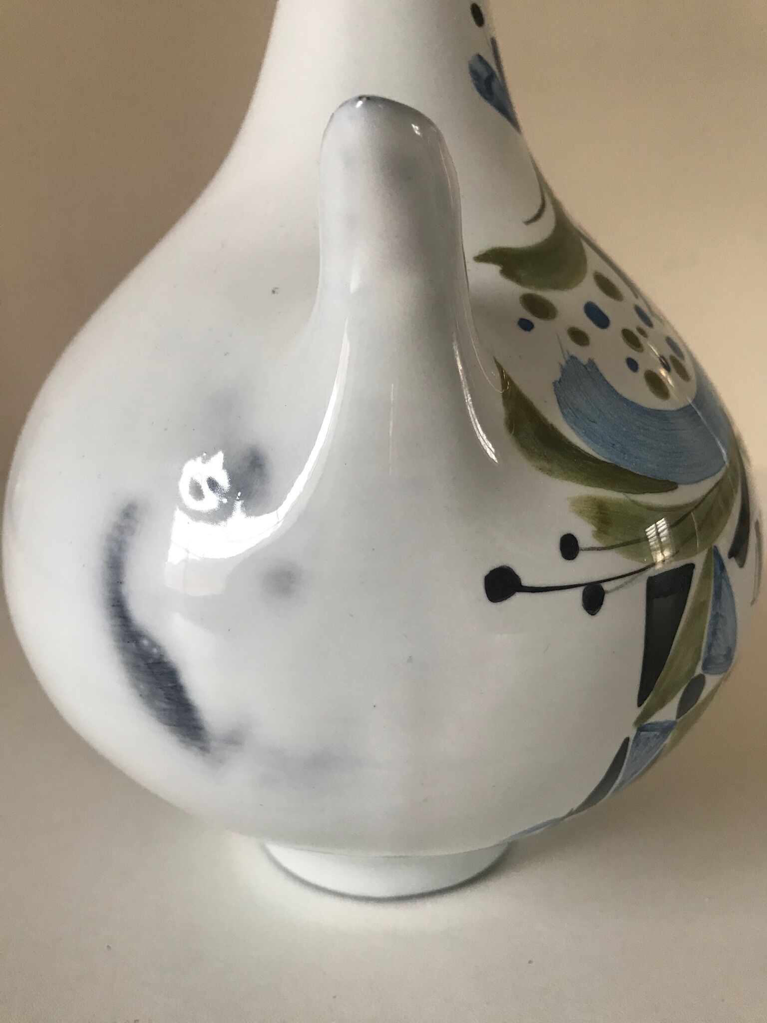 Ceramic alcohol bottle design roger capron 1960