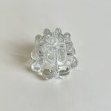 Moulded glass candlestick