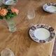 Large authentic farmhouse table made of solid French oak.