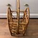 Porte revue vintage en bambou et rotin