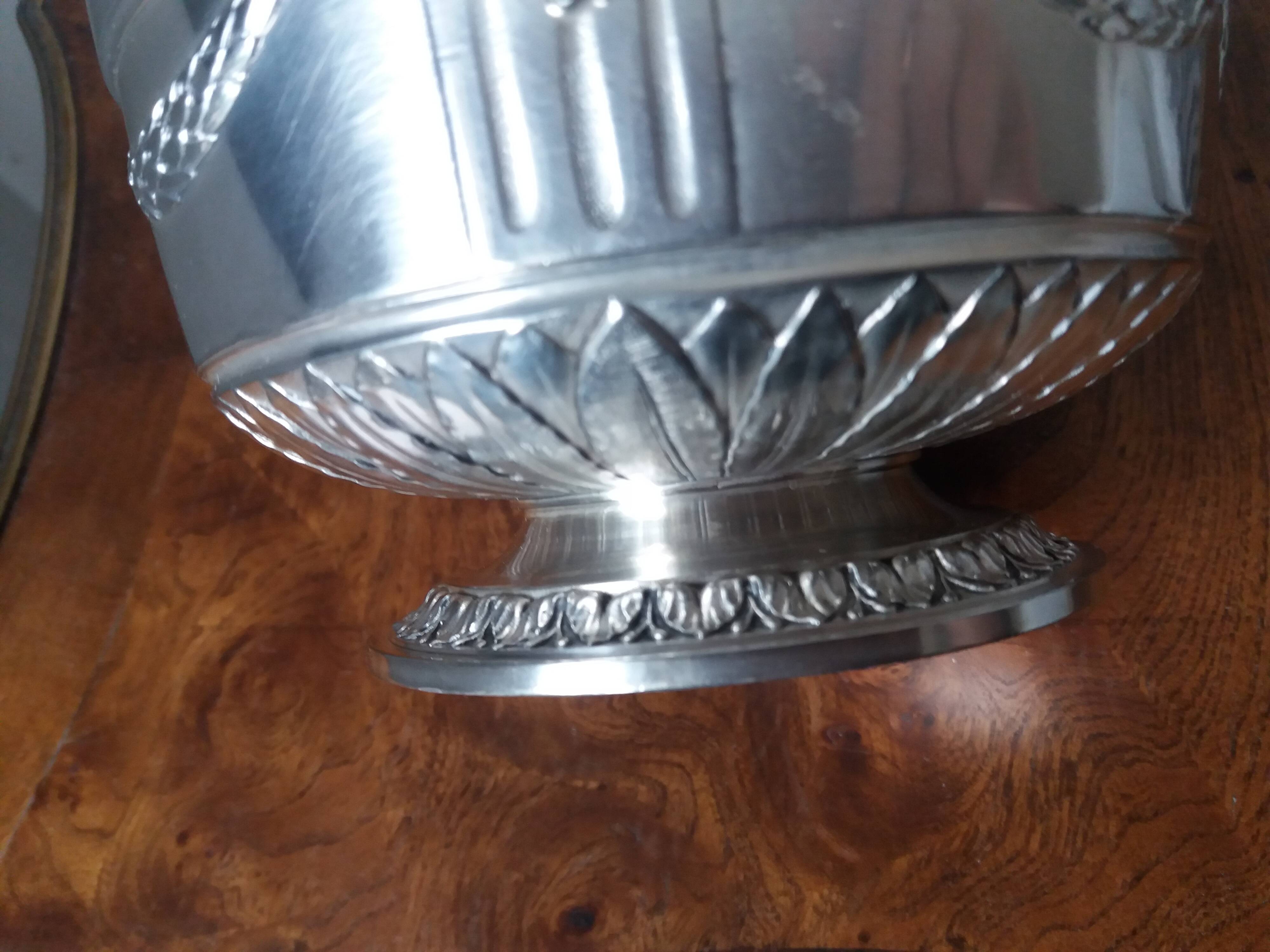 SILVER-PLATED GALLIA CUP BY CHRISTOFLE WITH MONOGRAM 1900