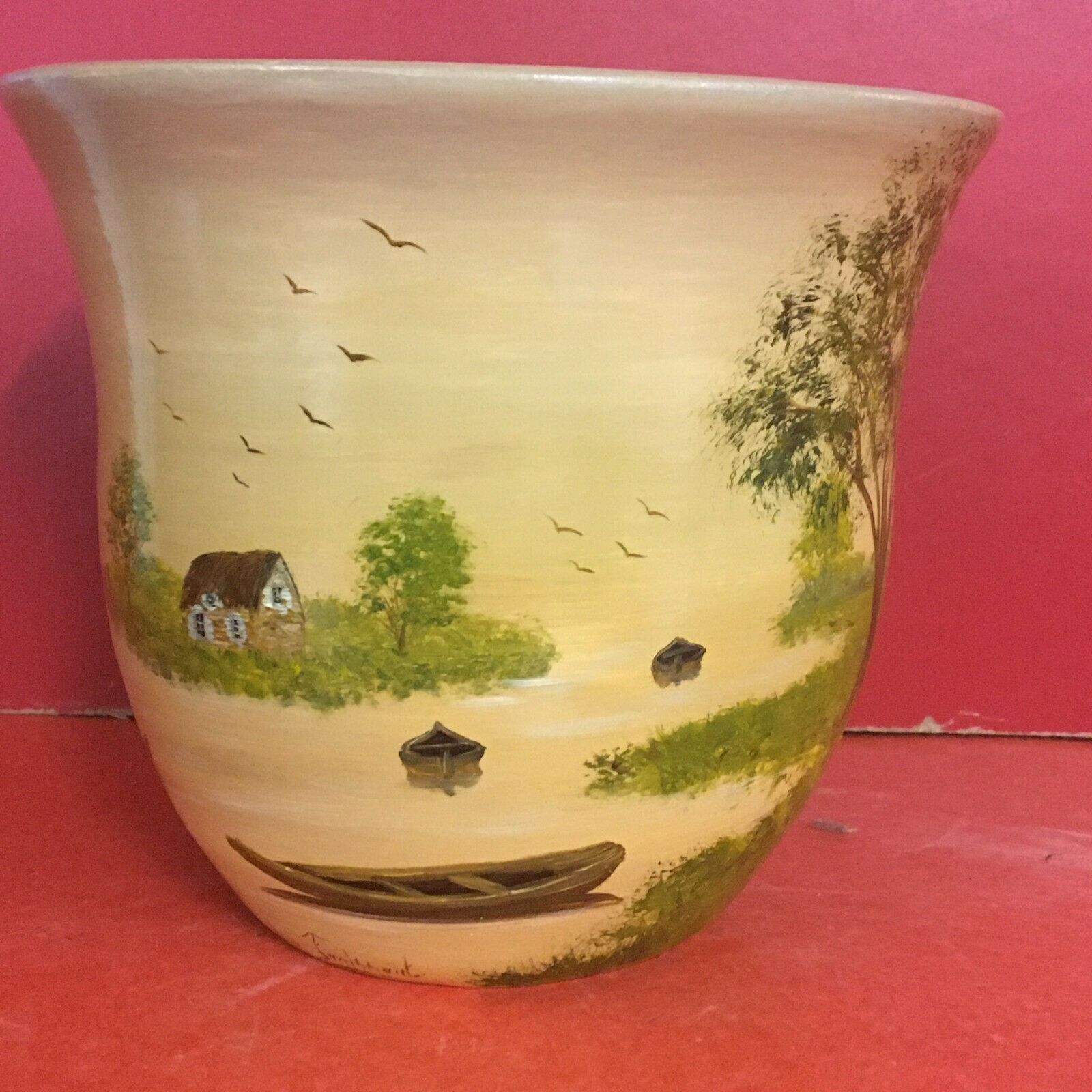 Vintage sandstone vase