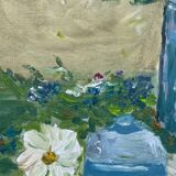 Oil painting on canvas, bouquet of flowers