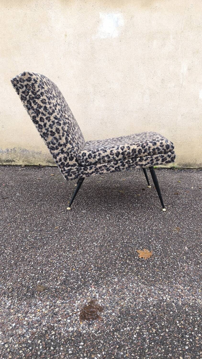 50s bouclette armchair