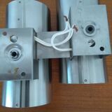 Wall light in chromed metal