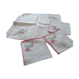 Hand embroidered square tablecloth