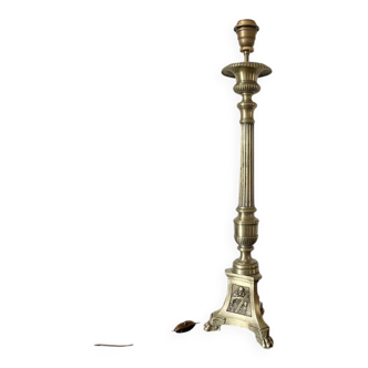Old church tripod lamp base