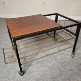 Vinyl door, vintage magazines